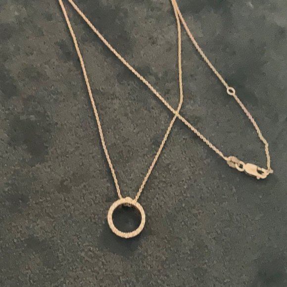 Roberto Coin Tiny Treasures Diamond circle necklace. Price is FIRM. - Picture 2 of 3